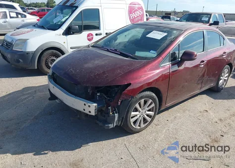 2012 Honda Civic Ex-L из США, поврежденный, VIN 19XFB2F95CE053732